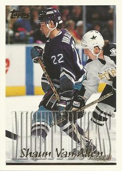 #297 Shaun Van Allen - Anaheim Mighty Ducks - 1995-96 Topps Hockey