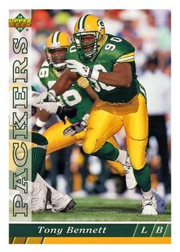 #297 Tony Bennett - Green Bay Packers - 1993 Upper Deck Football