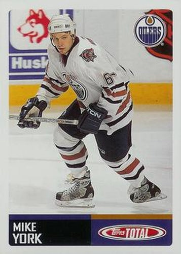 #297 Mike York - Edmonton Oilers - 2002-03 Topps Total Hockey