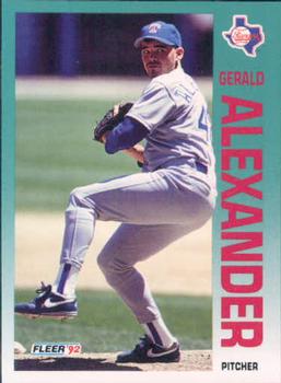 #297 Gerald Alexander - Texas Rangers - 1992 Fleer Baseball