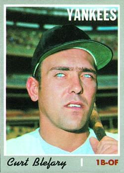 #297 Curt Blefary - New York Yankees - 1970 Topps Baseball
