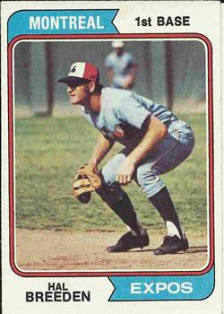 #297 Hal Breeden - Montreal Expos - 1974 Topps Baseball