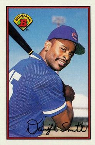 #297 Dwight Smith - Chicago Cubs - 1989 Bowman Baseball