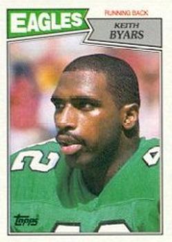 #297 Keith Byars - Philadelphia Eagles - 1987 Topps Football