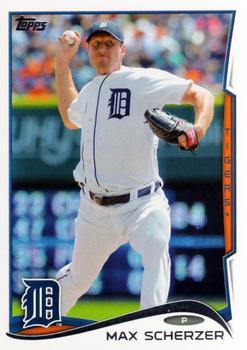 #297a Max Scherzer - Detroit Tigers - 2014 Topps Baseball