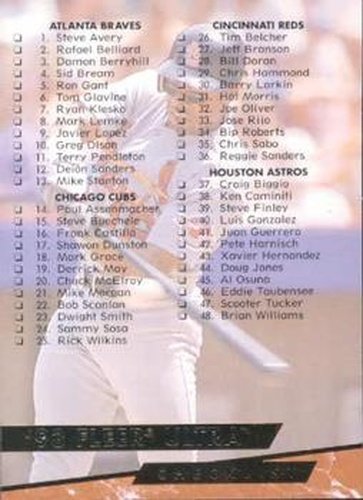 #298 Checklist: 1-94 - 1993 Ultra Baseball