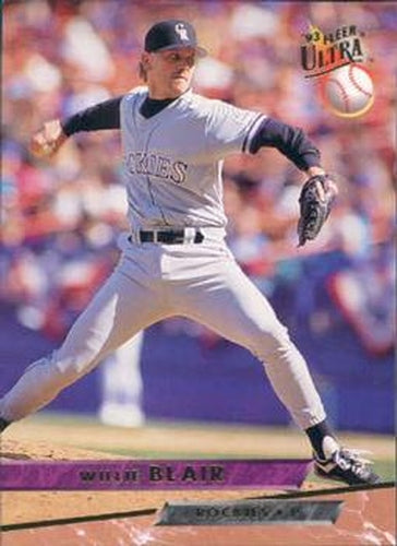 #342 Willie Blair - Colorado Rockies - 1993 Ultra Baseball