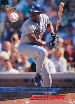 #406 Darryl Strawberry - Los Angeles Dodgers - 1993 Ultra Baseball