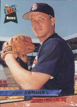 #476 Scott Sanders - San Diego Padres - 1993 Ultra Baseball