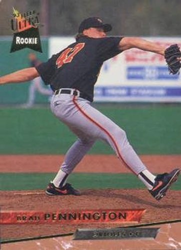 #498 Brad Pennington - Baltimore Orioles - 1993 Ultra Baseball