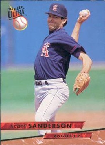 #524 Scott Sanderson - California Angels - 1993 Ultra Baseball