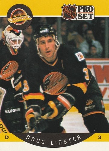 #298 Doug Lidster - Vancouver Canucks - 1990-91 Pro Set Hockey