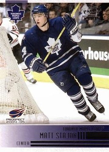 #298 Matt Stajan - Toronto Maple Leafs - 2004-05 Pacific Hockey