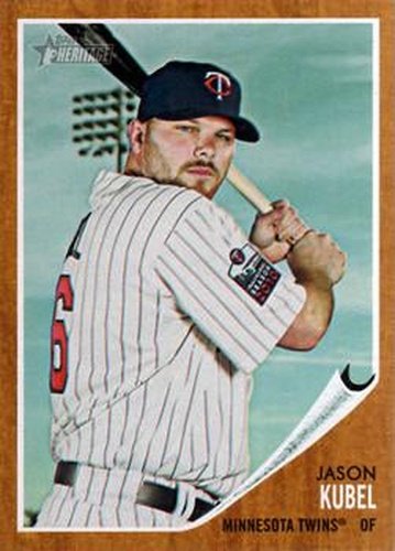 #298 Jason Kubel - Minnesota Twins - 2011 Topps Heritage Baseball