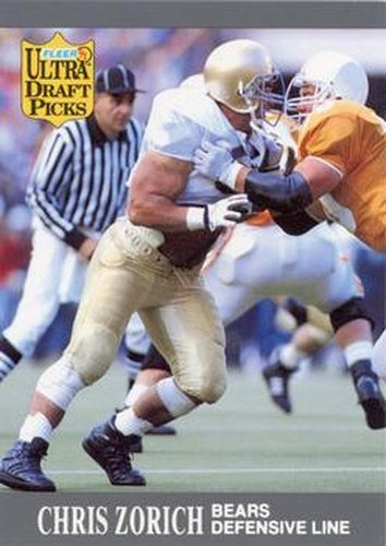 #298 Chris Zorich - Chicago Bears - 1991 Ultra Football