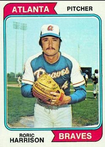 #298 Roric Harrison - Atlanta Braves - 1974 Topps Baseball
