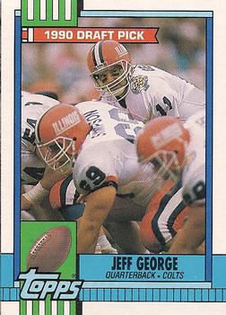 #298 Jeff George - Indianapolis Colts - 1990 Topps Football
