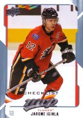 #298 Jarome Iginla - Calgary Flames - 2008-09 Upper Deck MVP Hockey