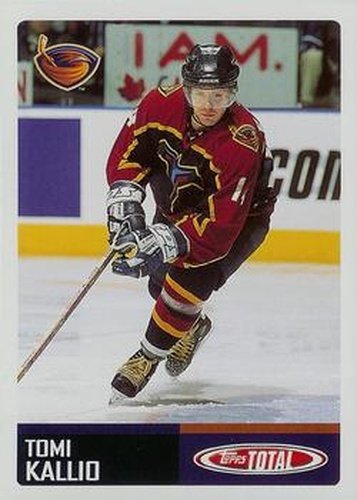 #298 Tomi Kallio - Atlanta Thrashers - 2002-03 Topps Total Hockey