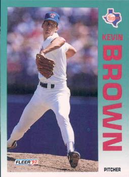 #299 Kevin Brown - Texas Rangers - 1992 Fleer Baseball