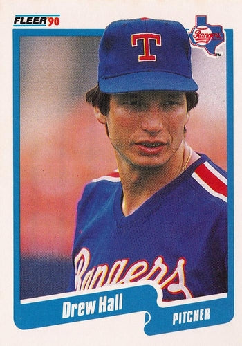 #299 Drew Hall - Texas Rangers - 1990 Fleer USA Baseball
