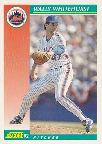 #299 Wally Whitehurst - New York Mets - 1992 Score Baseball