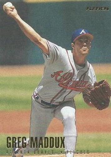#299 Greg Maddux - Atlanta Braves - 1996 Fleer Baseball