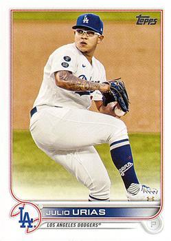 #299 Julio Urias - Los Angeles Dodgers - 2022 Topps Baseball