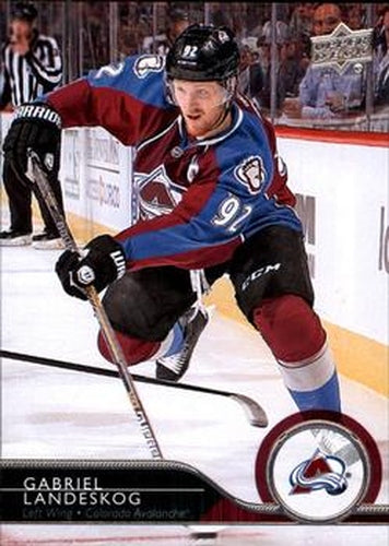 #299 Gabriel Landeskog - Colorado Avalanche - 2014-15 Upper Deck Hockey