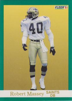 #299 Robert Massey - New Orleans Saints - 1991 Fleer Football