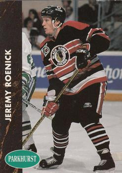 #29 Jeremy Roenick - Chicago Blackhawks - 1991-92 Parkhurst Hockey