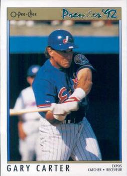 #29 Gary Carter - Montreal Expos - 1992 O-Pee-Chee Premier Baseball