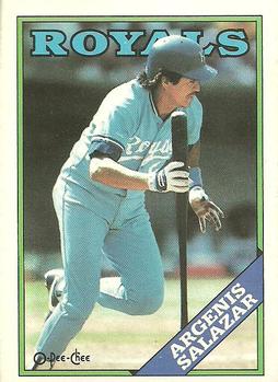 #29 Angel Salazar - Kansas City Royals - 1988 O-Pee-Chee Baseball