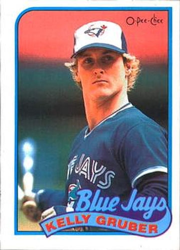 #29 Kelly Gruber - Toronto Blue Jays - 1989 O-Pee-Chee Baseball