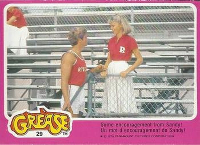 #29 Some Encouragement from Sandy! - 1978 O-Pee-Chee Grease