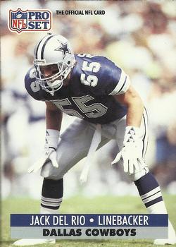 #129 Jack Del Rio - Dallas Cowboys - 1991 Pro Set Football