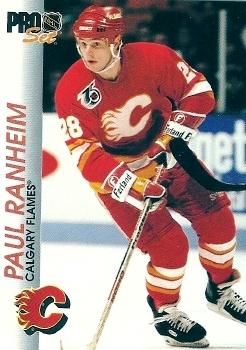 #29 Paul Ranheim - Calgary Flames - 1992-93 Pro Set Hockey