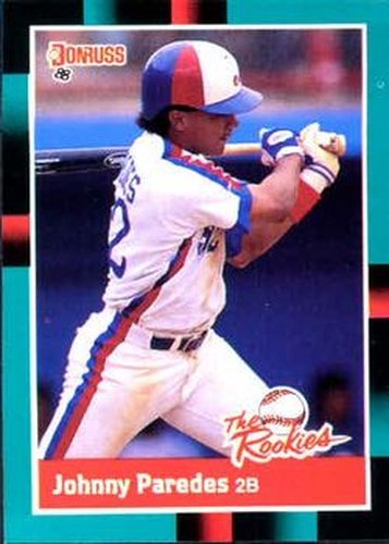 #29 Johnny Paredes - Montreal Expos - 1988 Donruss The Rookies Baseball