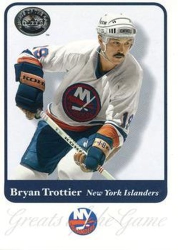 #29 Bryan Trottier - New York Islanders - 2001-02 Fleer Greats of the Game Hockey