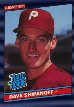 #29 Dave Shipanoff - Philadelphia Phillies - 1986 Leaf Baseball