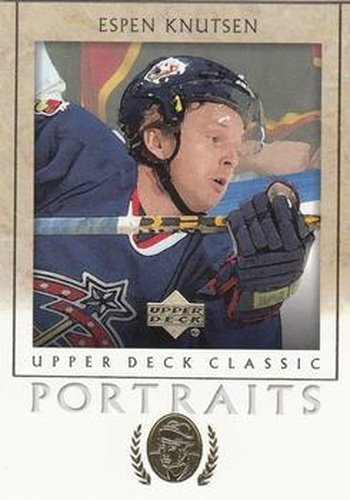 #29 Espen Knutsen - Columbus Blue Jackets - 2002-03 Upper Deck Classic Portraits Hockey