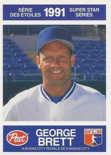 #29 George Brett - Kansas City Royals - 1991 Post Canada Super Star Series Baseball