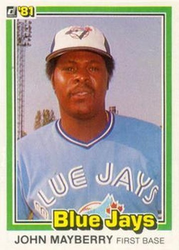 #29 John Mayberry - Toronto Blue Jays - 1981 Donruss Baseball