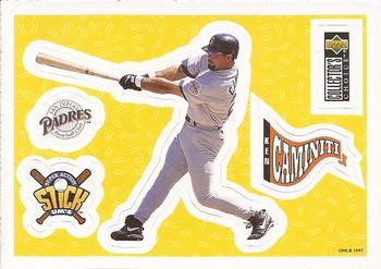 #29 Ken Caminiti - San Diego Padres - 1997 Collector's Choice Baseball - Stick'Ums