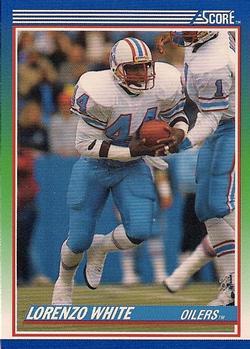 #29 Lorenzo White - Houston Oilers - 1990 Score Football
