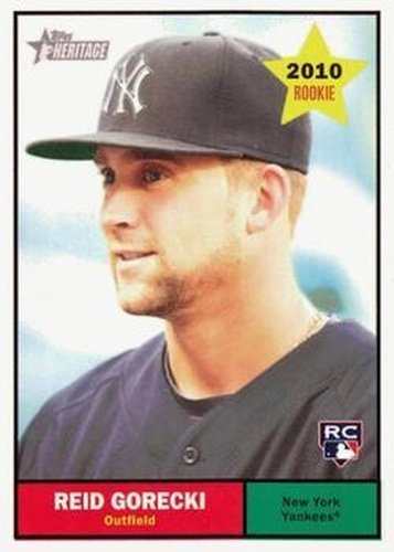 #29 Reid Gorecki - New York Yankees - 2010 Topps Heritage Baseball