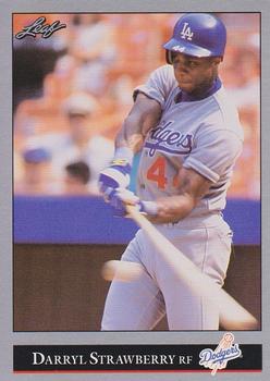 29 Darryl Strawberry - Los Angeles Dodgers - 1992 Leaf Baseball – Isolated  Cards