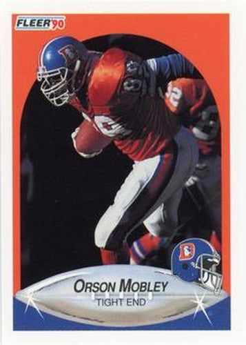 #29 Orson Mobley - Denver Broncos - 1990 Fleer Football