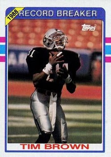 #2 Tim Brown - Los Angeles Raiders - 1989 Topps Football