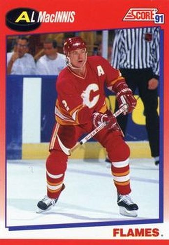 #2 Al MacInnis - Calgary Flames - 1991-92 Score Canadian Bilingual Hockey
